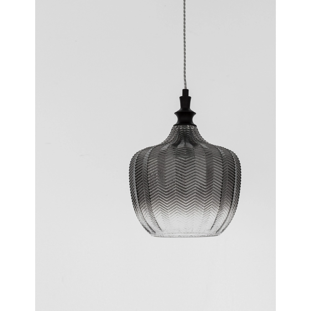 Hanglamp Loni smoke glas Lyora 5212017423054