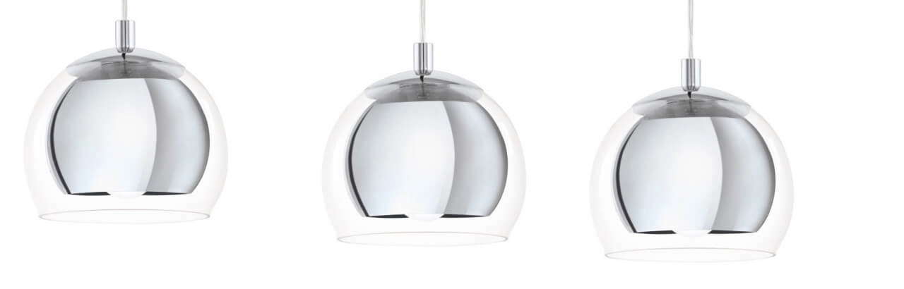 Hanglamp Rocamar 3-lichts chroom Eglo 9002759945930