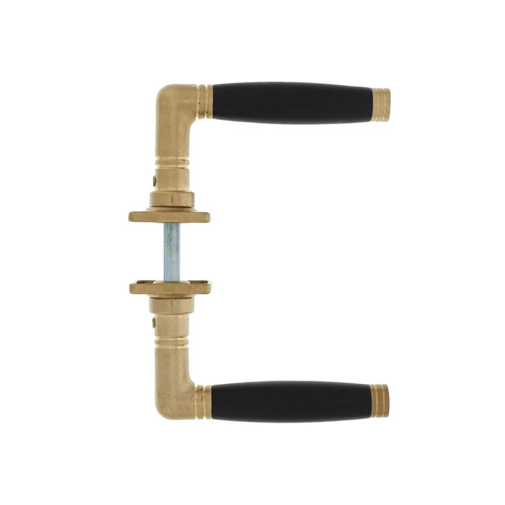 Deurklink Ton 222 messing getrommeld Intersteel 8714186485804