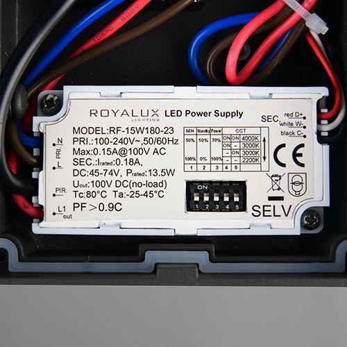 Moderne tuinlamp Ravi antraciet met sensor 100cm Trio 4017807686937