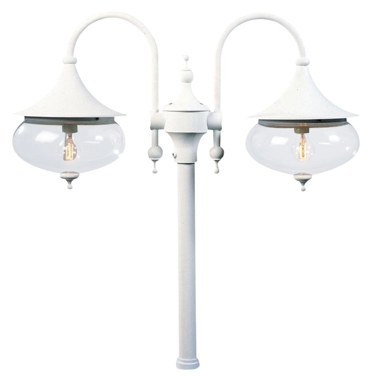 Klassieke lantaarnkap Libra 2-lichts wit Klassieke lantaarnkap Libra 2-lichts wit