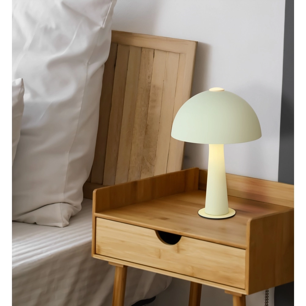 Moderne tafellamp Julia groen Globo 9007371592616