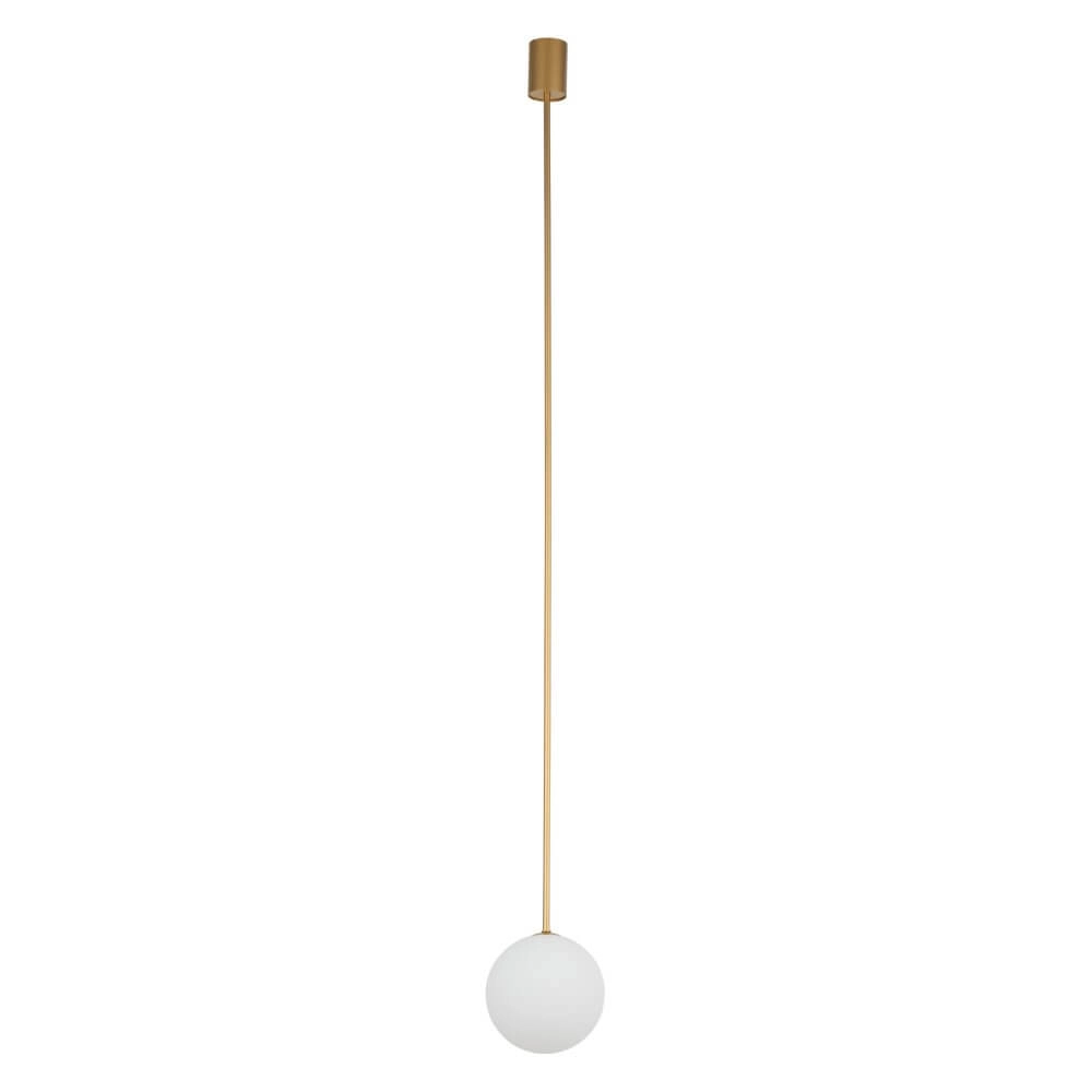 Glazen plafondlamp Kier L goud - 140cm
