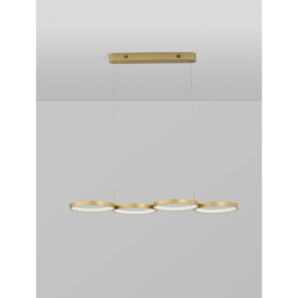 Moderne hanglamp Magnus goud 84cm