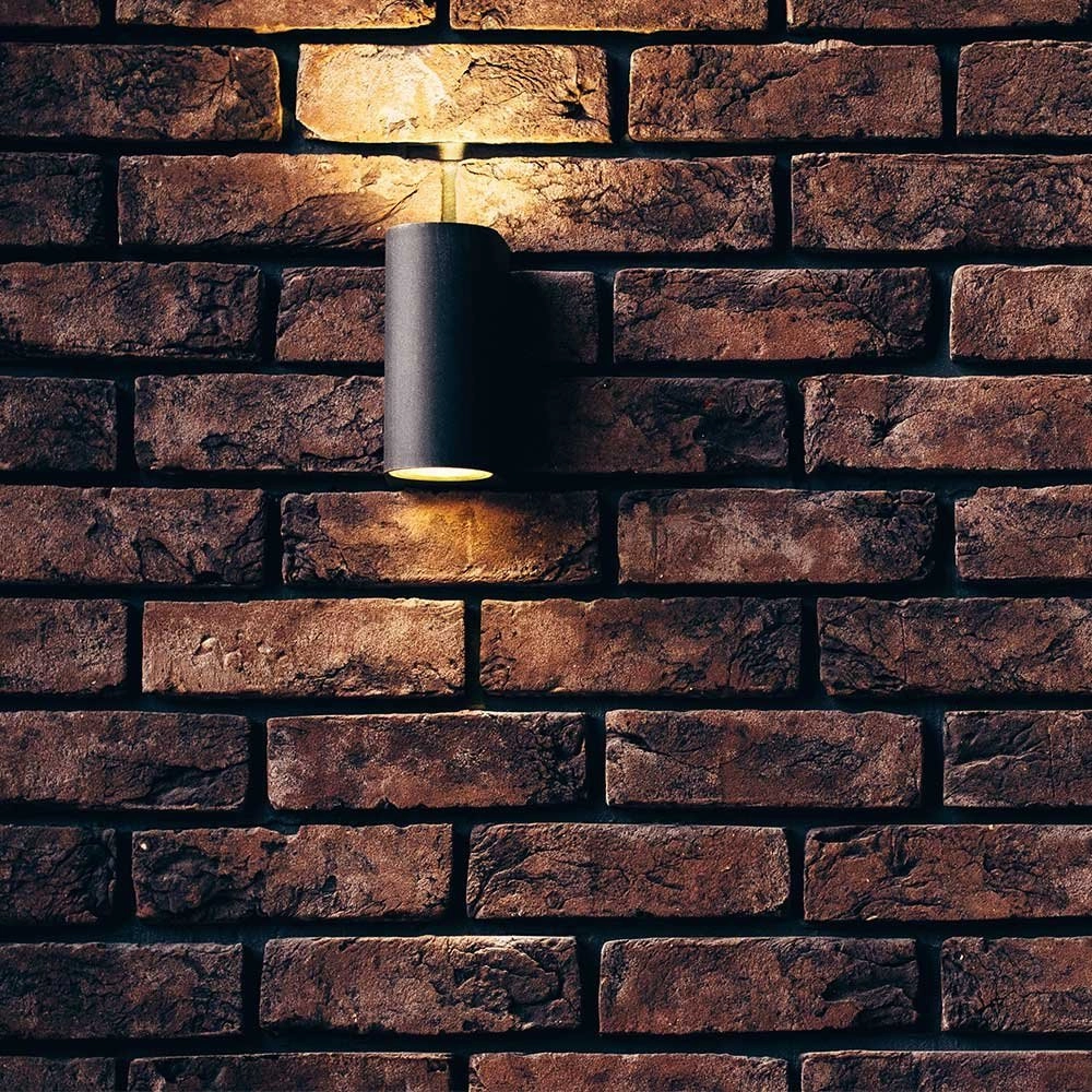 Buitenlamp up/down Brody zwart - 7cm Artdelight 8719831730124