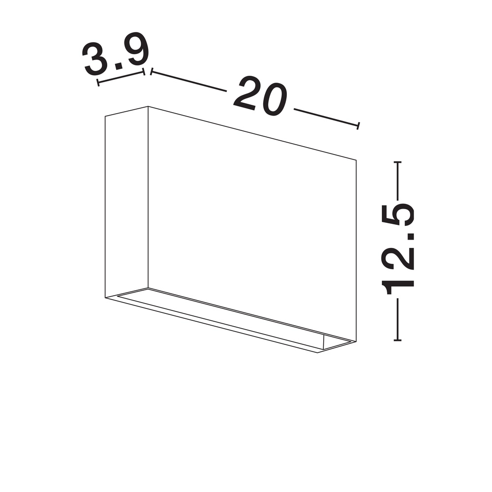 Strakke wandlamp Yoko down zwart Lyora 5212017453747
