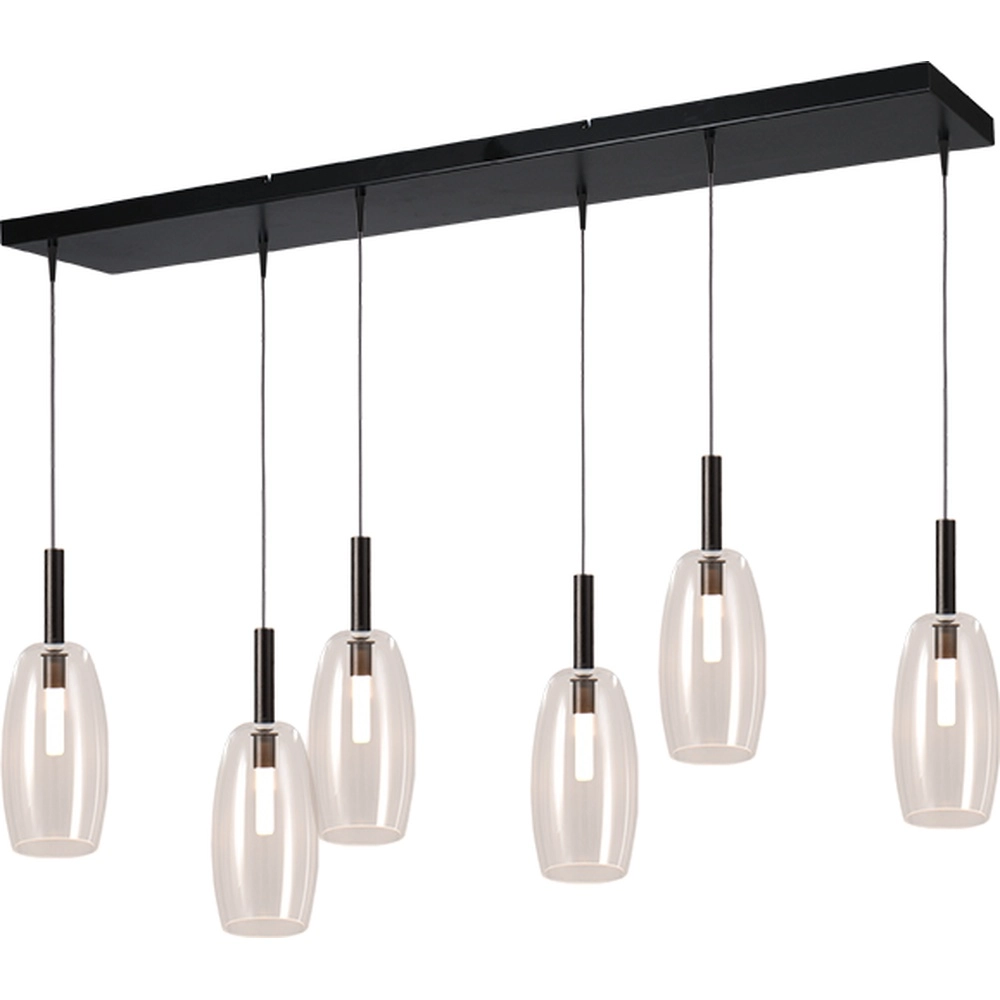 6L hanglamp Ø 11,5cm Lido Olive met helder glas