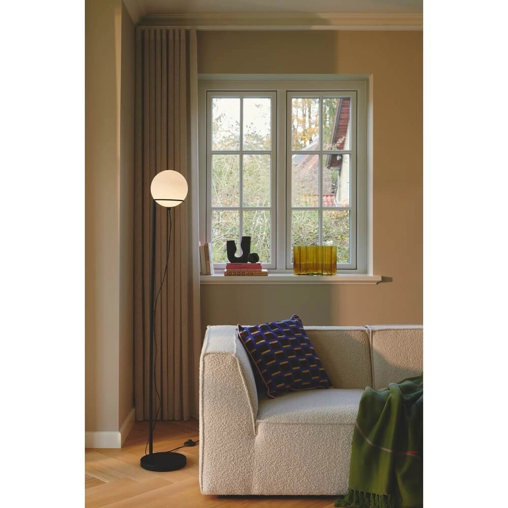 Vloerlamp Wilson zwart met wit Nordlux 5704924018640