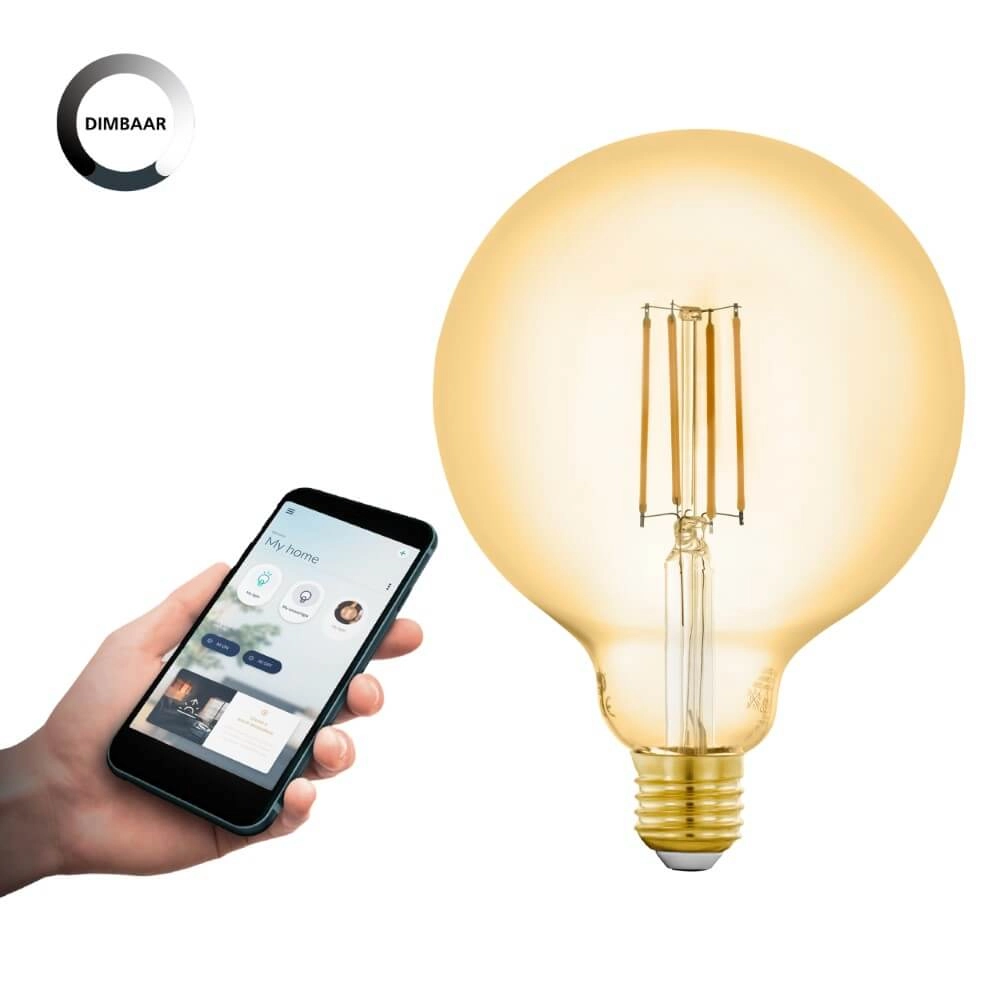 Led lampenbol Zigbee - E27 - 6 watt - 2200K - G125 Eglo 9002759122256