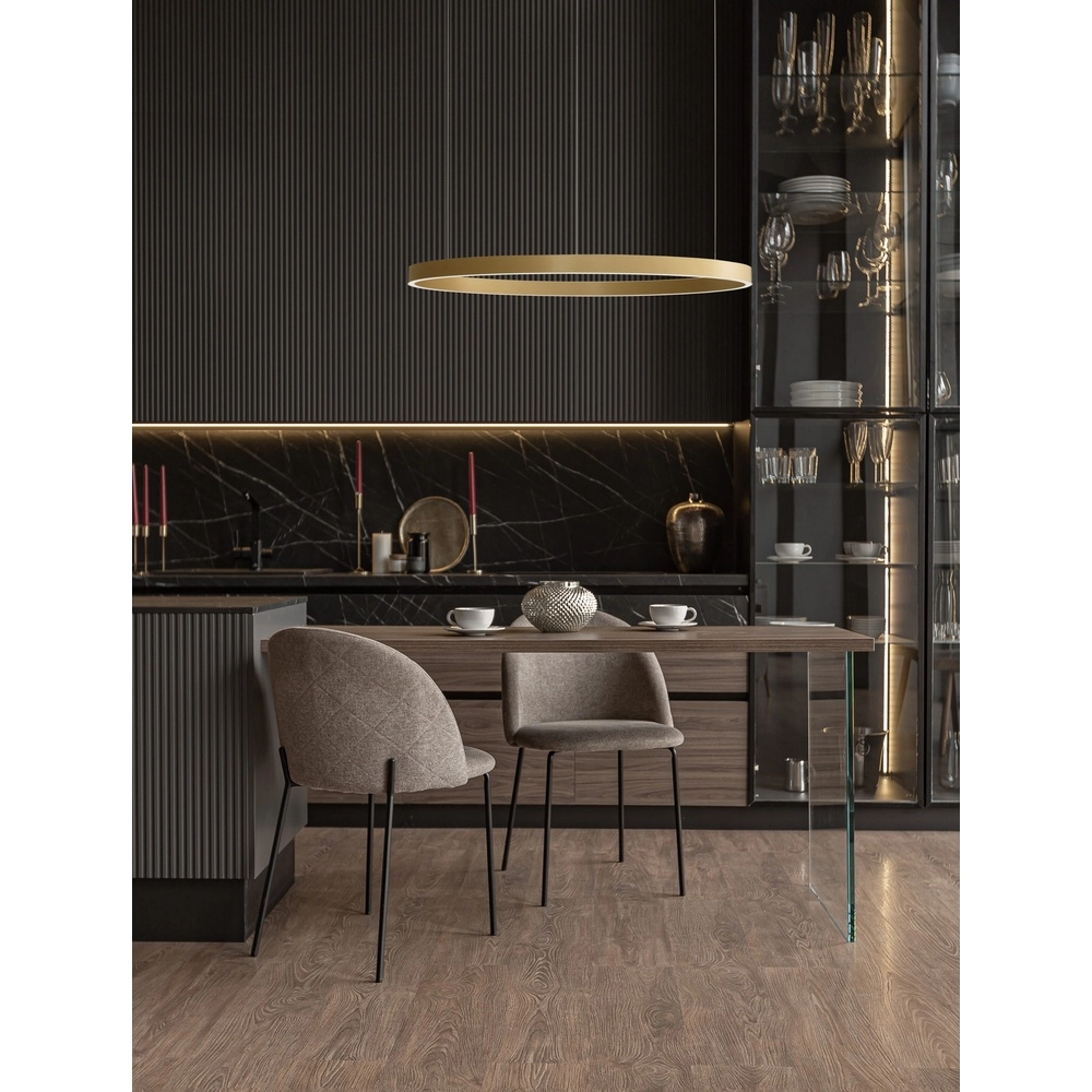 Gouden hanglamp Elowen design Ø 98cm Lyora 5212017439147