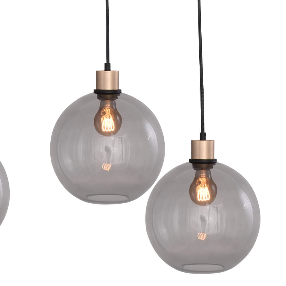 Hanglamp Lazise 6x Ø 25cm goud Masterlight 8718121303048