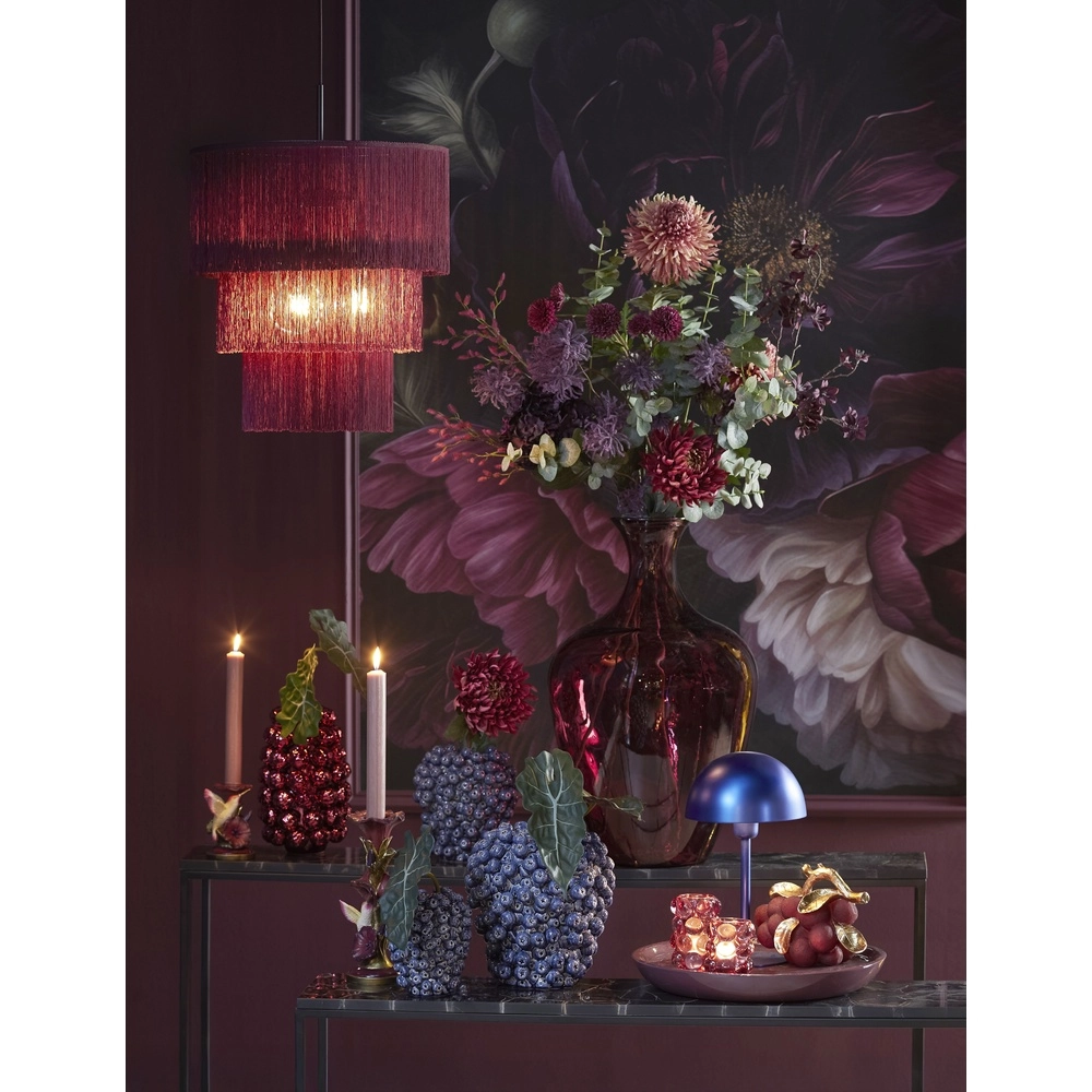 Touwtjes hanglamp Malaika Ø 45cm - donker paars Light & Living 8717807834036