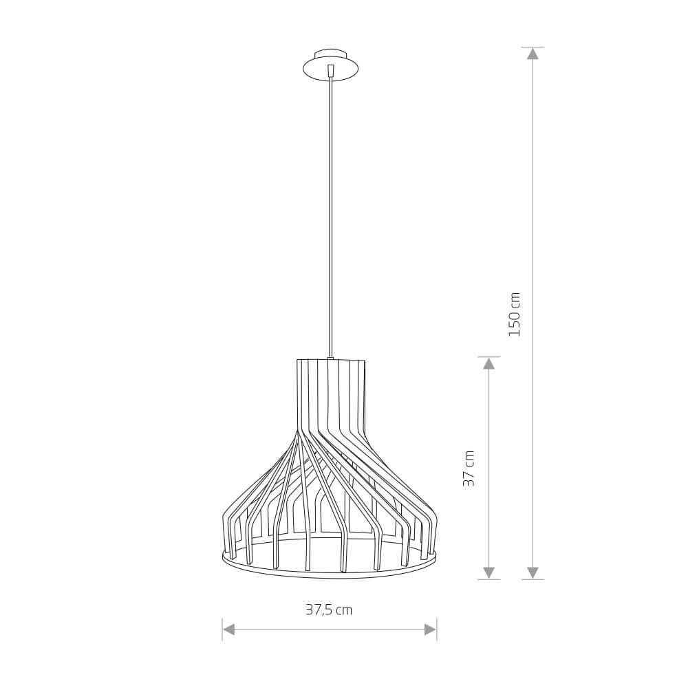 Hanglamp Bio Ø 37,5 cm 1x E27 Lyora 5903139984799
