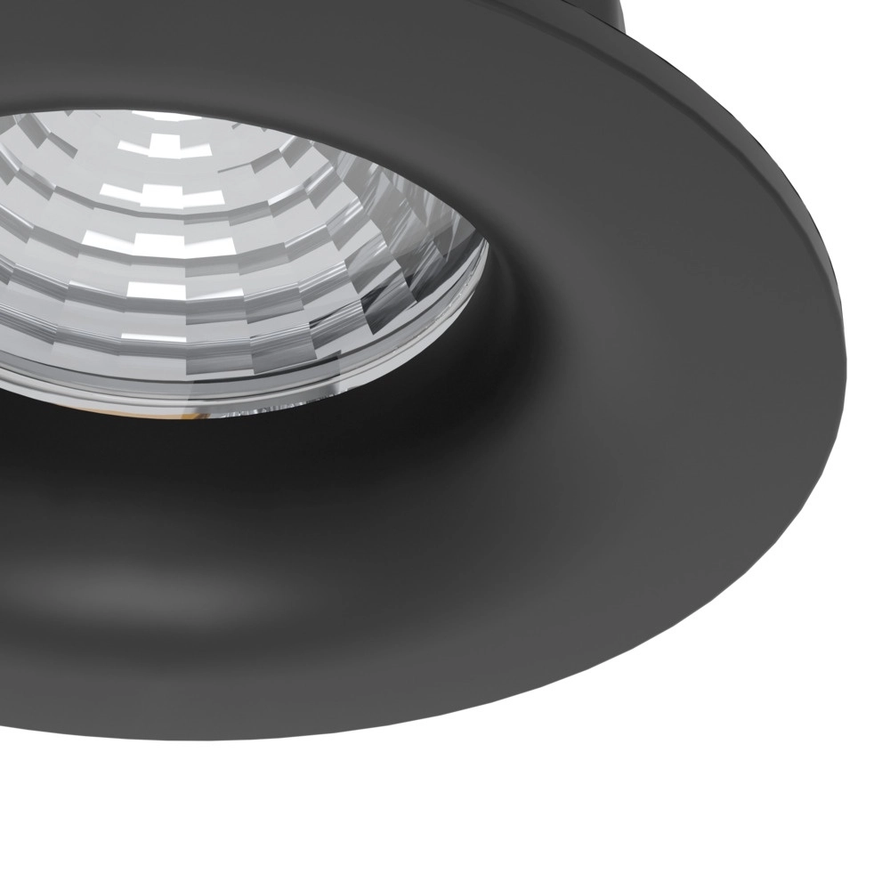 Set van 3 inbouwspots Saliceto zwart Ø 8,8cm - 4,8W Eglo 9008606358793