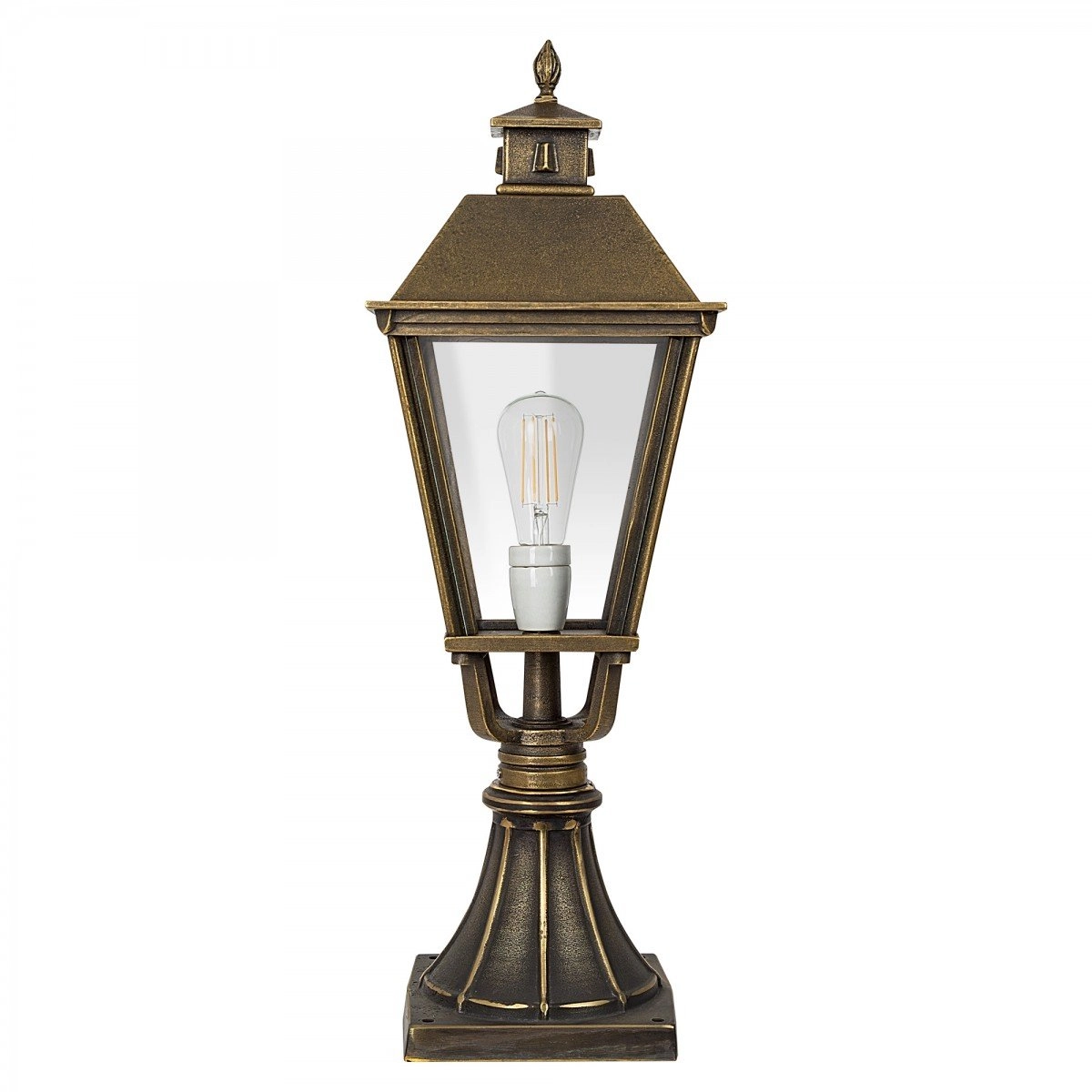 bronzen sokkelamp Rijswijk M