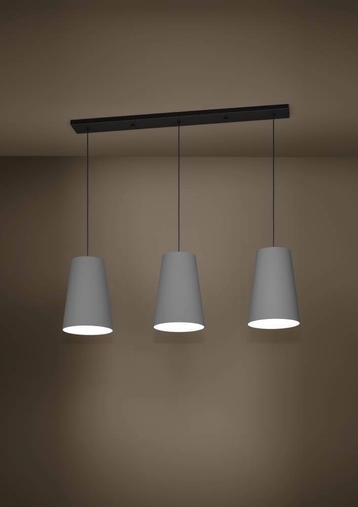 Eetkamer hanglamp Petrosa met grijze kap Stars of Light 9008606238156