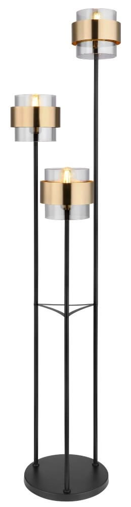 Staande vloerlamp Milley 3-lichts rond Staande vloerlamp Milley 3-lichts rond