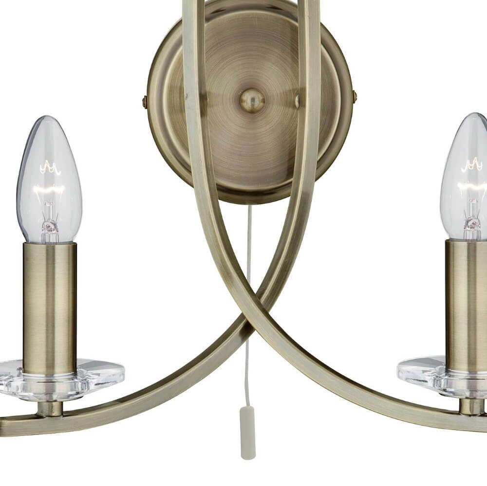 Messing wandlamp Ascona Searchlight 5053423020570