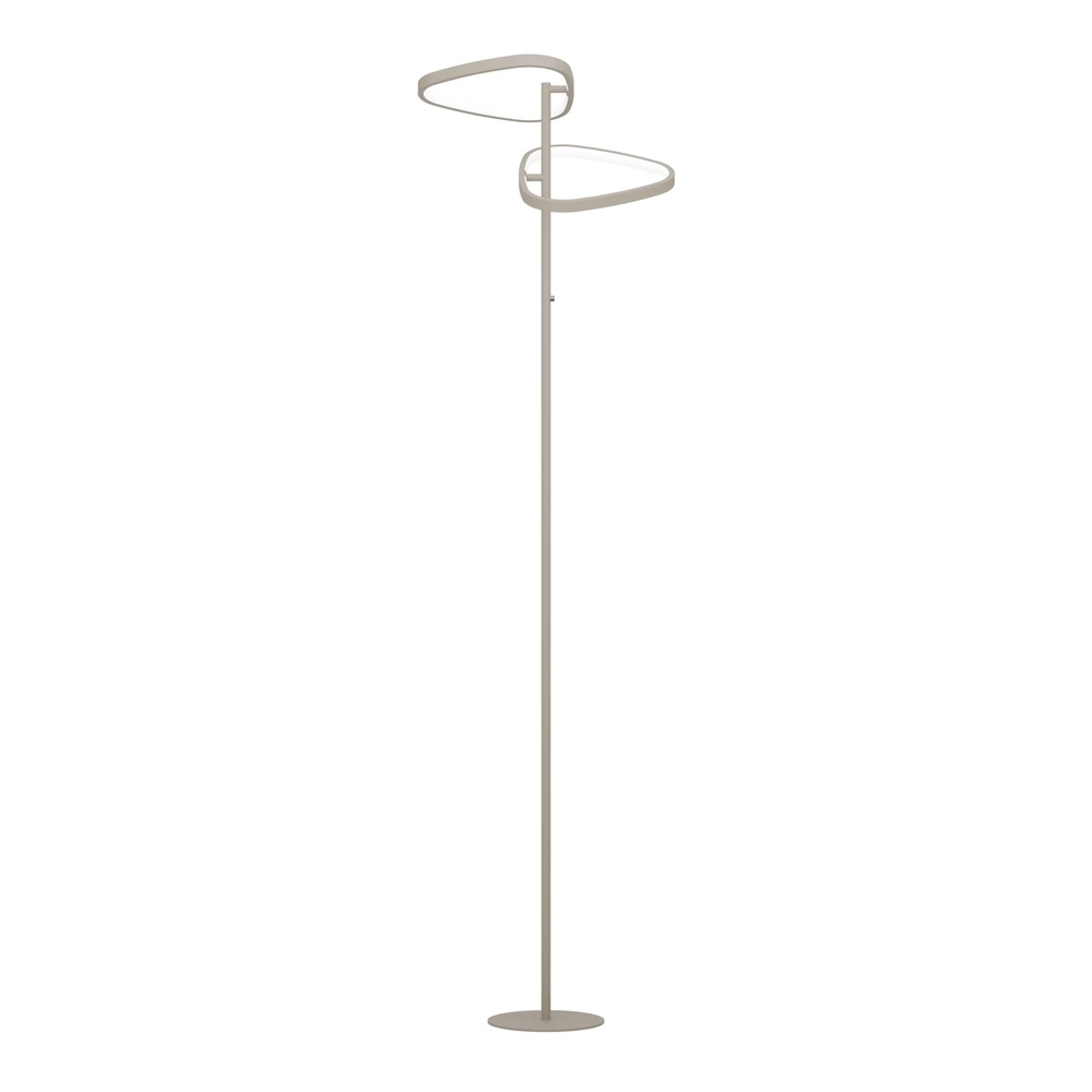 Moderne vloerlamp Leporano zand bruin