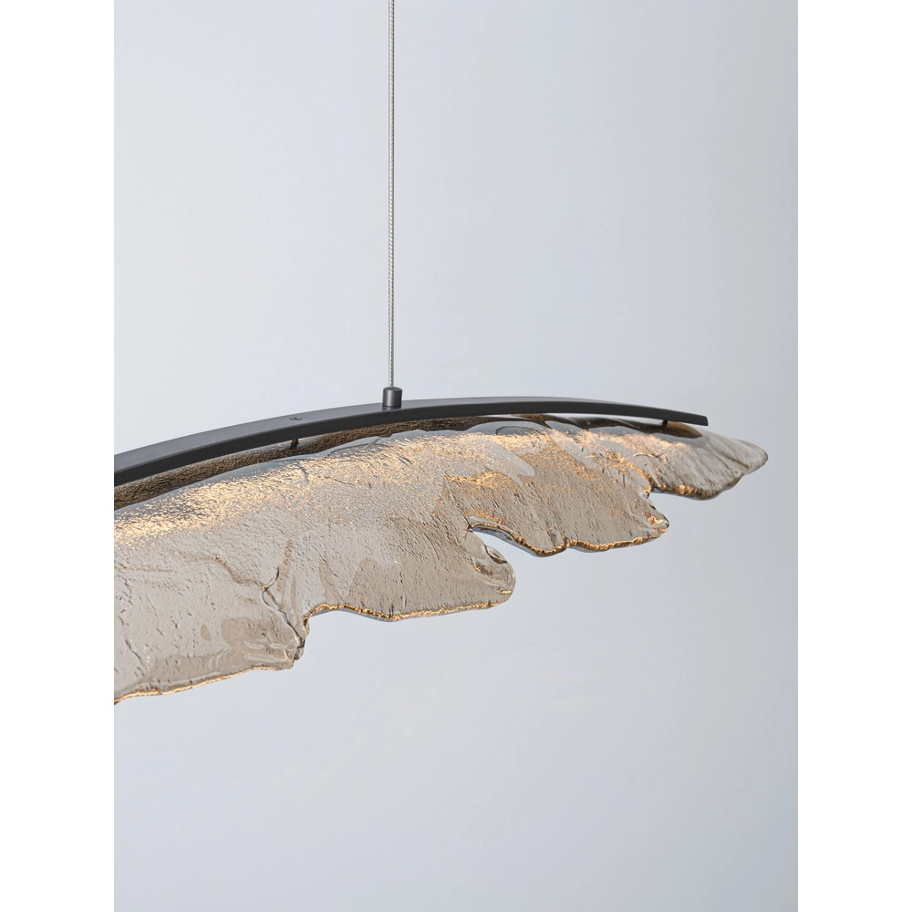 Design hanglamp Amado antraciet met mokka 131,5cm Lyora 5212063500280
