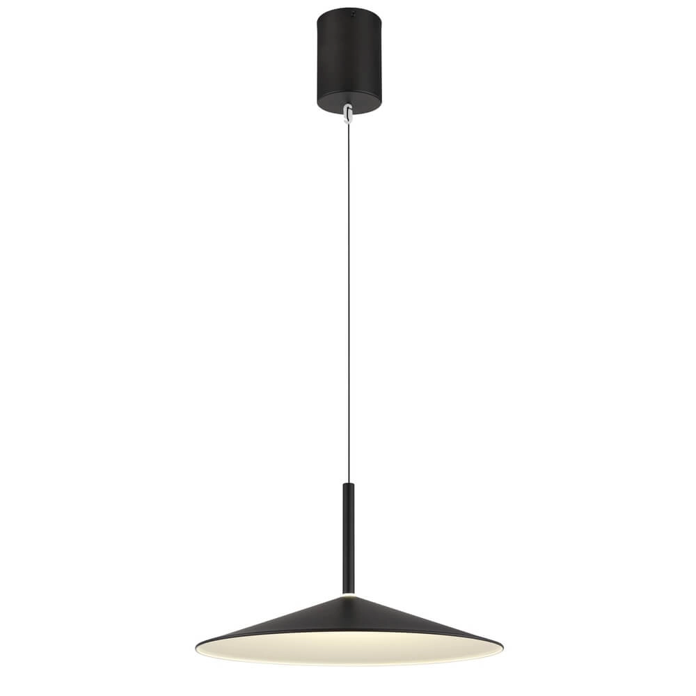 Ronde hanglamp Lampone zwart design Ø 47,5cm