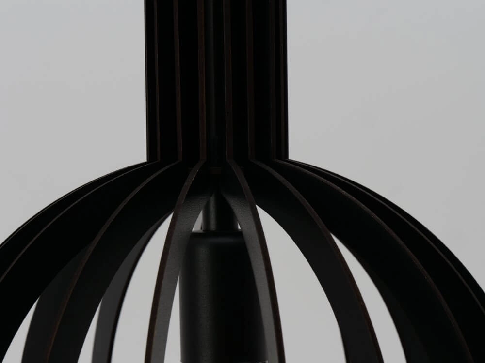 Zwart houten hanglamp Velasco Ø 31cm Eglo 9008606224067