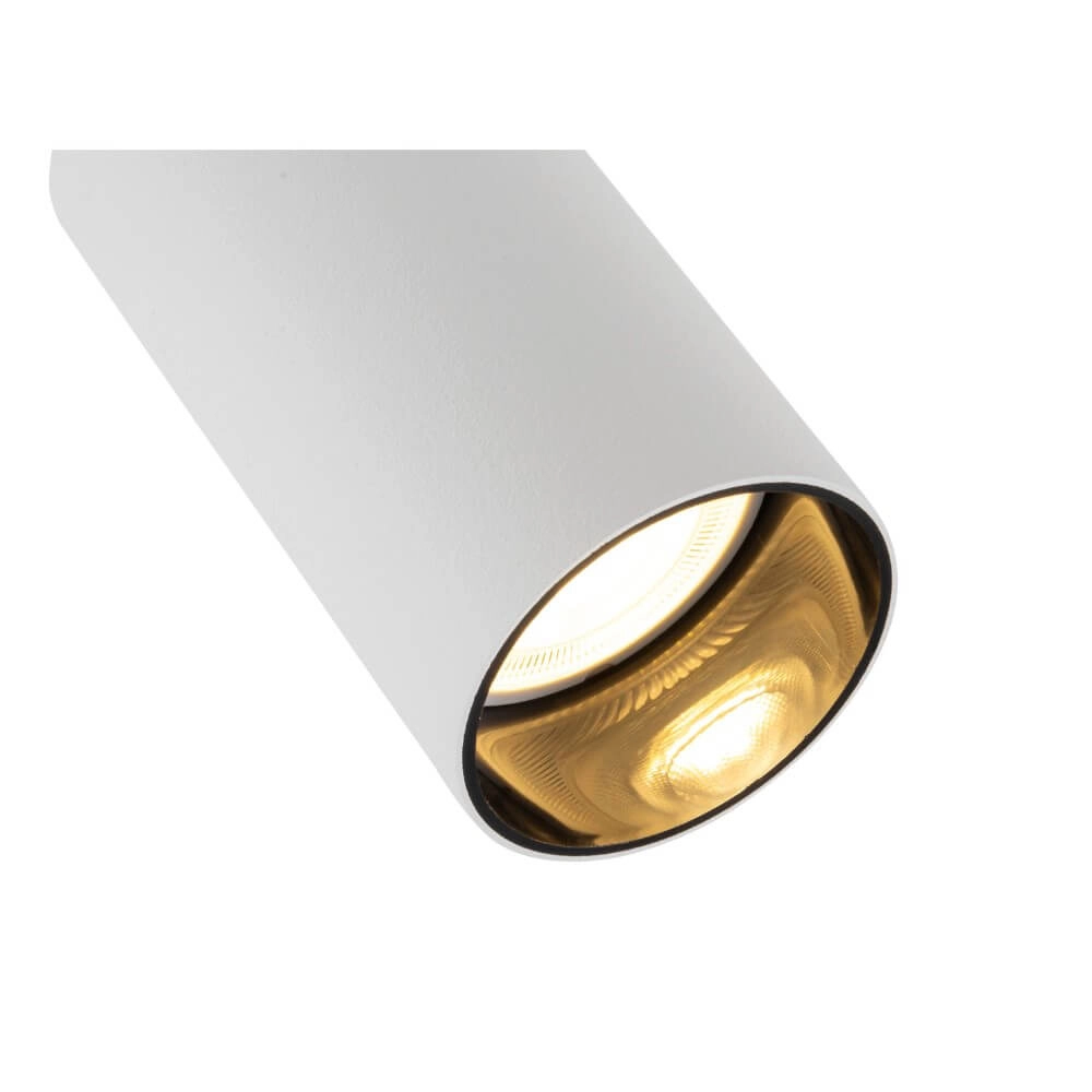 Dubbele opbouwspot Kami Double wit met zwart SLV 4024163288705