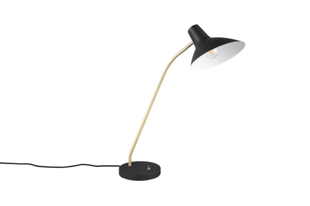 Strakke bureaulamp Traveller zwart Trio 4017807613711