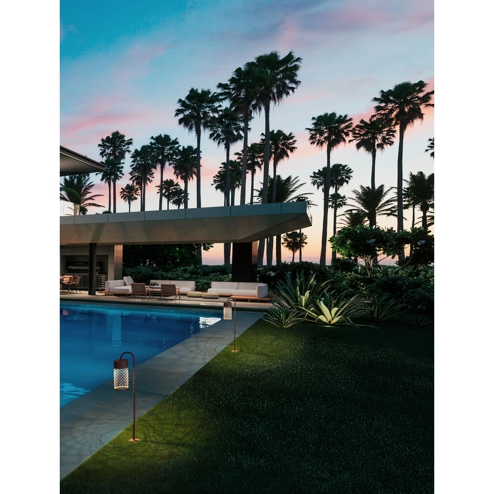 Garden lamp Motley 70cm rust brown Lyora 5212017465245