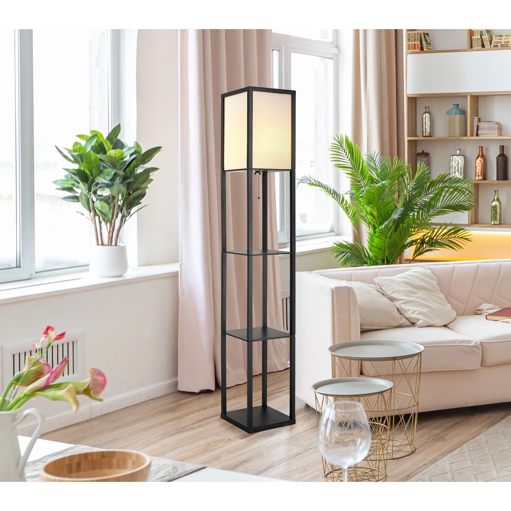 Vloerlamp Tabitha zwart Globo 9007371575411