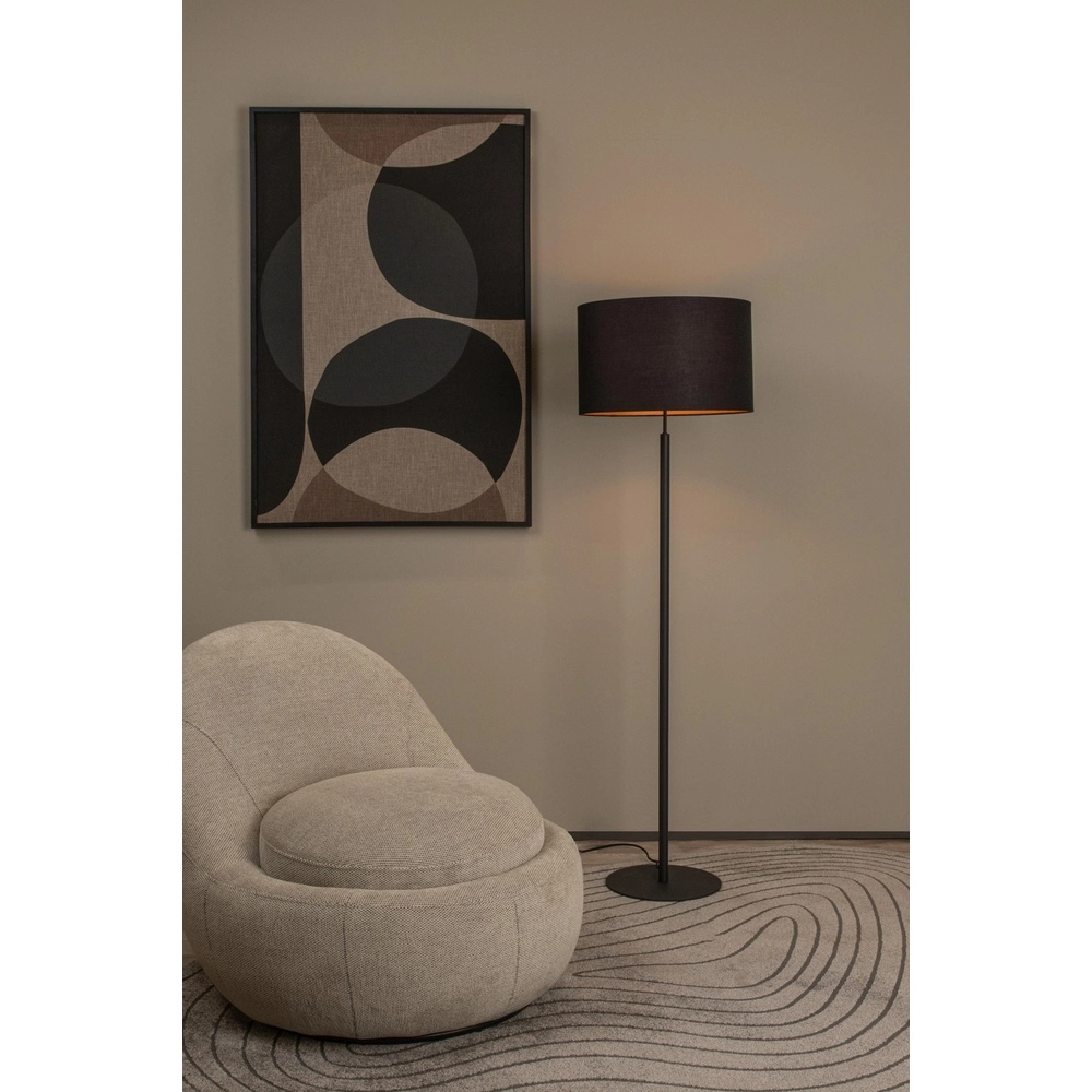 Vloerlamp Maya zwart Lucide 5411212452627