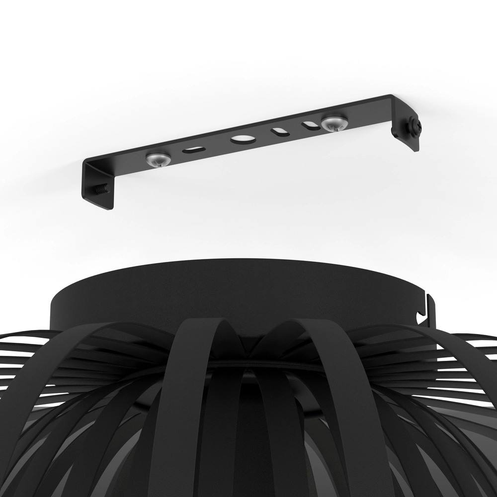 Zwarte plafondlamp Encinitos 1 Ø 45cm - 1x E27 Eglo 9008606254224