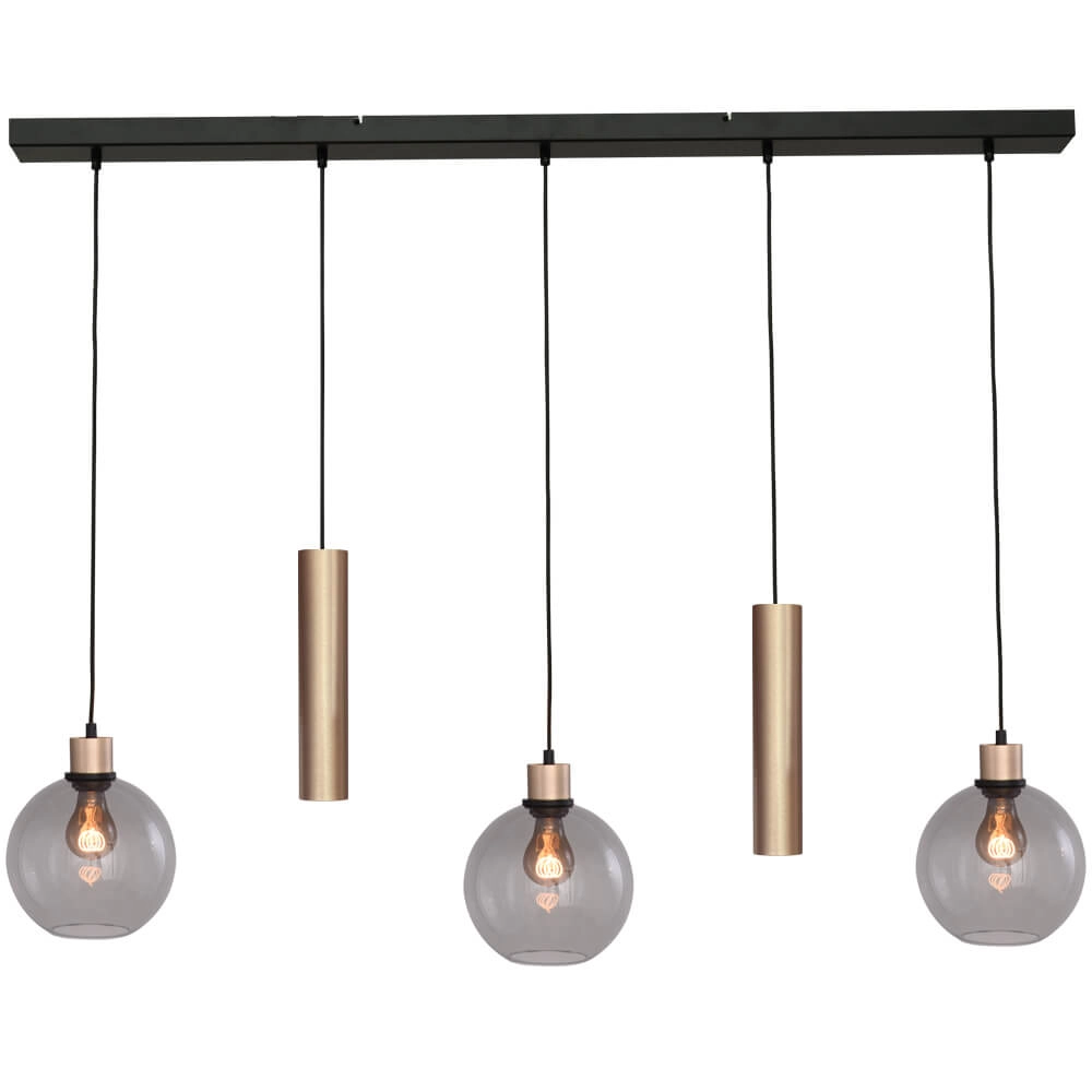 Hanglamp Lazise 3x Ø 20cm en 2x GU10 goud