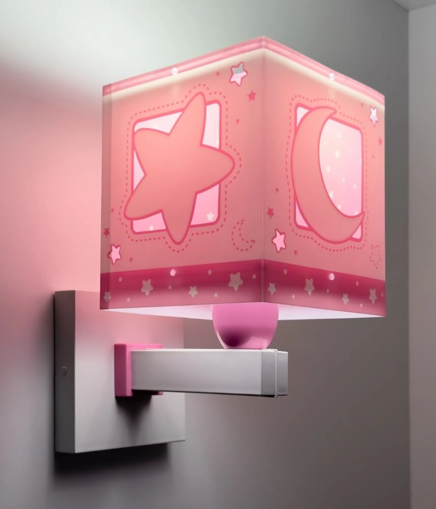 Roze wandlamp Moonlight voor kinderkamer Dalber 8420406001920