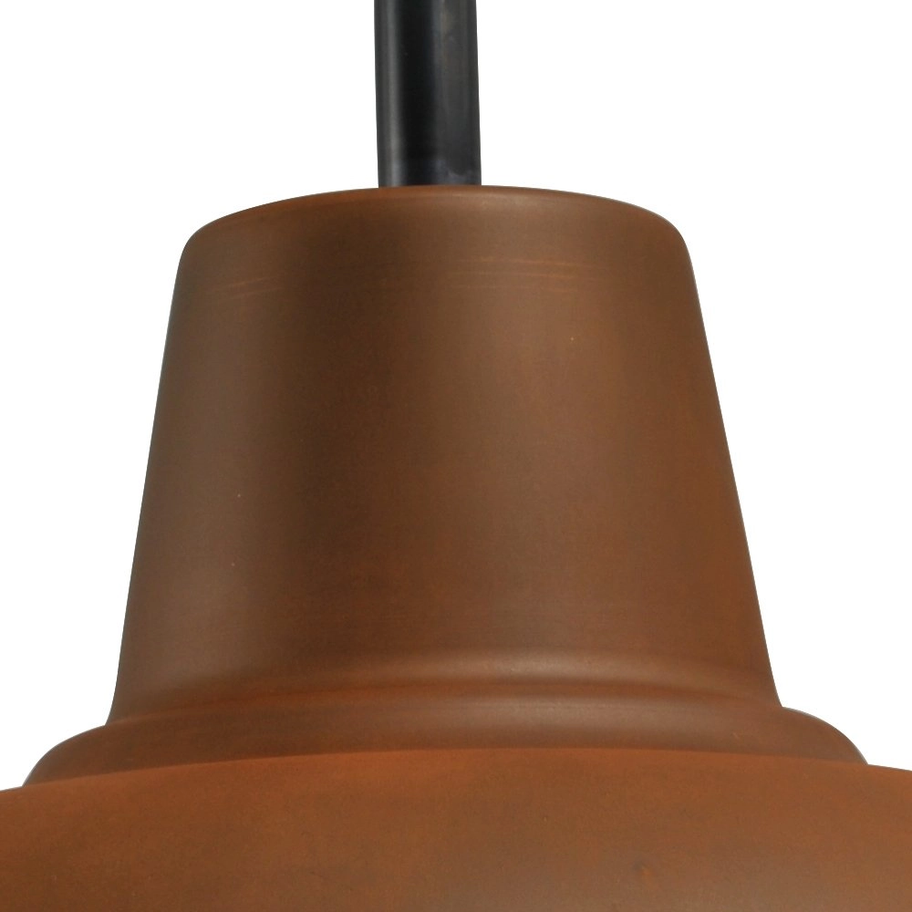 Roestbruine wandlamp Industria 73cm roestbruin met zwart Masterlight 8718121235851