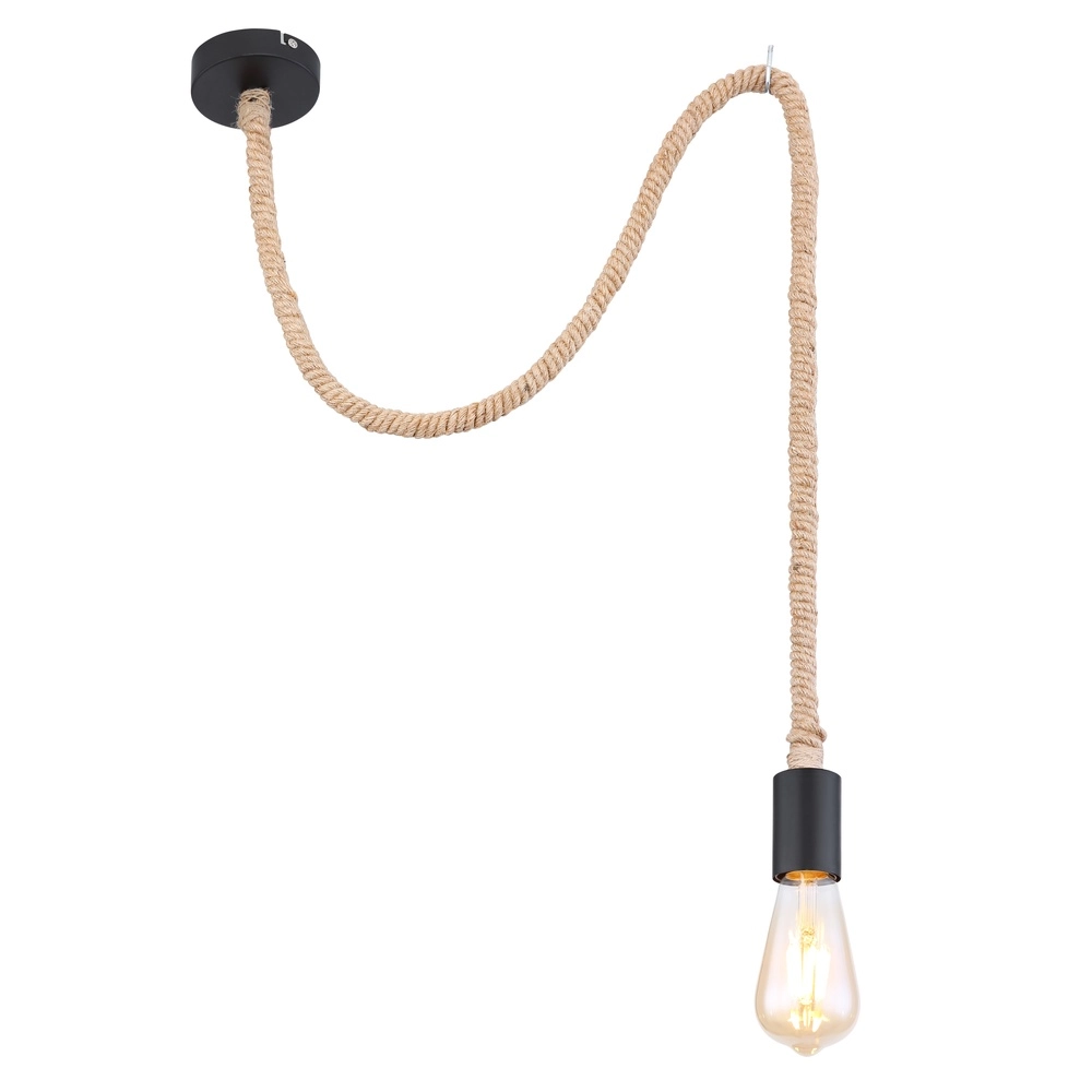 Touwlamp Ulleu zwart