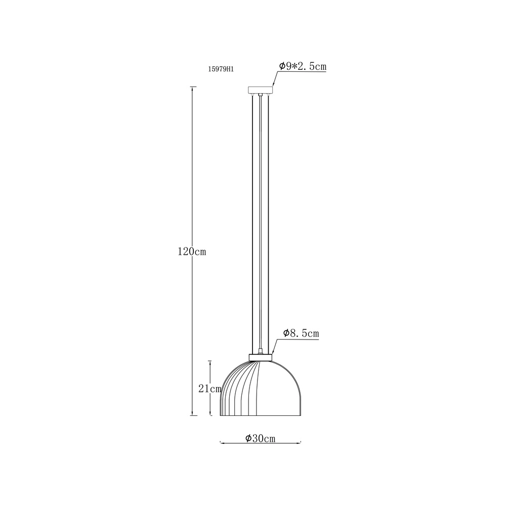 Hanglamp Swanson zwart Ø 30cm Globo 9007371592647