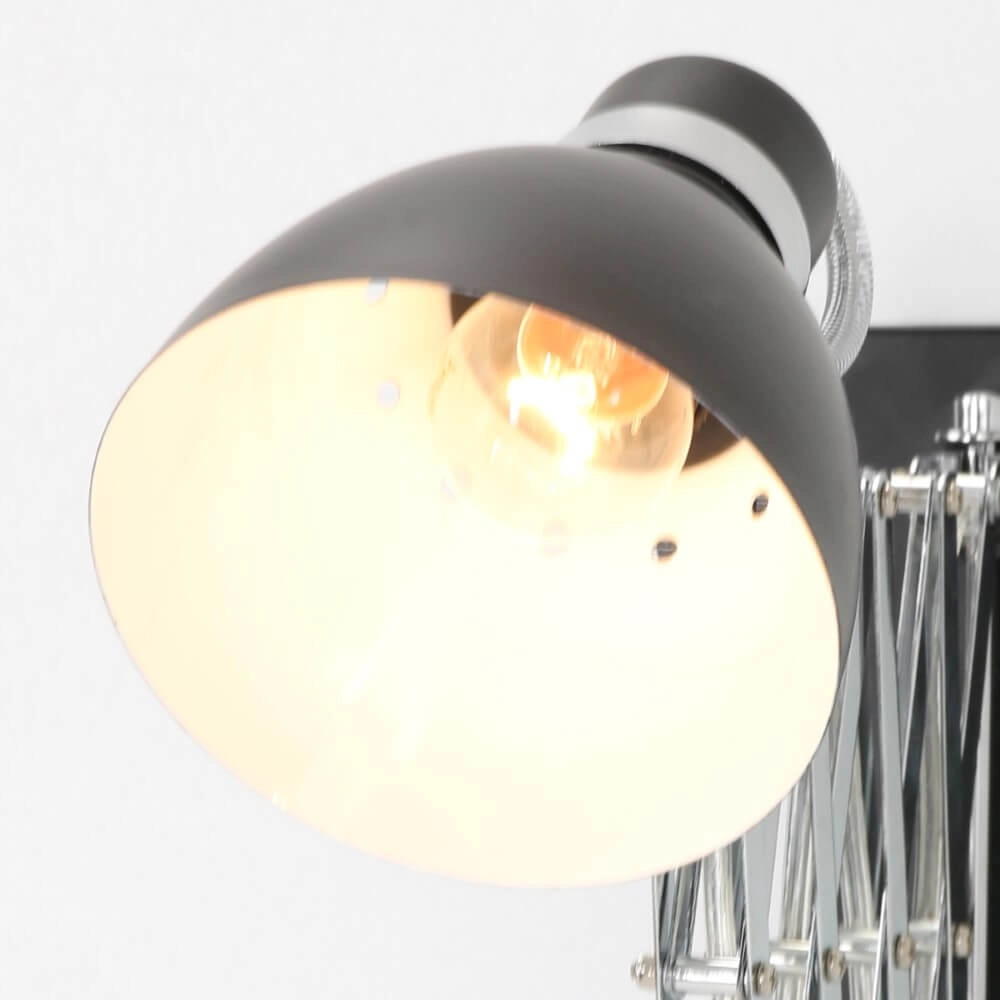 Schaarlamp Spring zwart met chroom Steinhauer 8712746068702