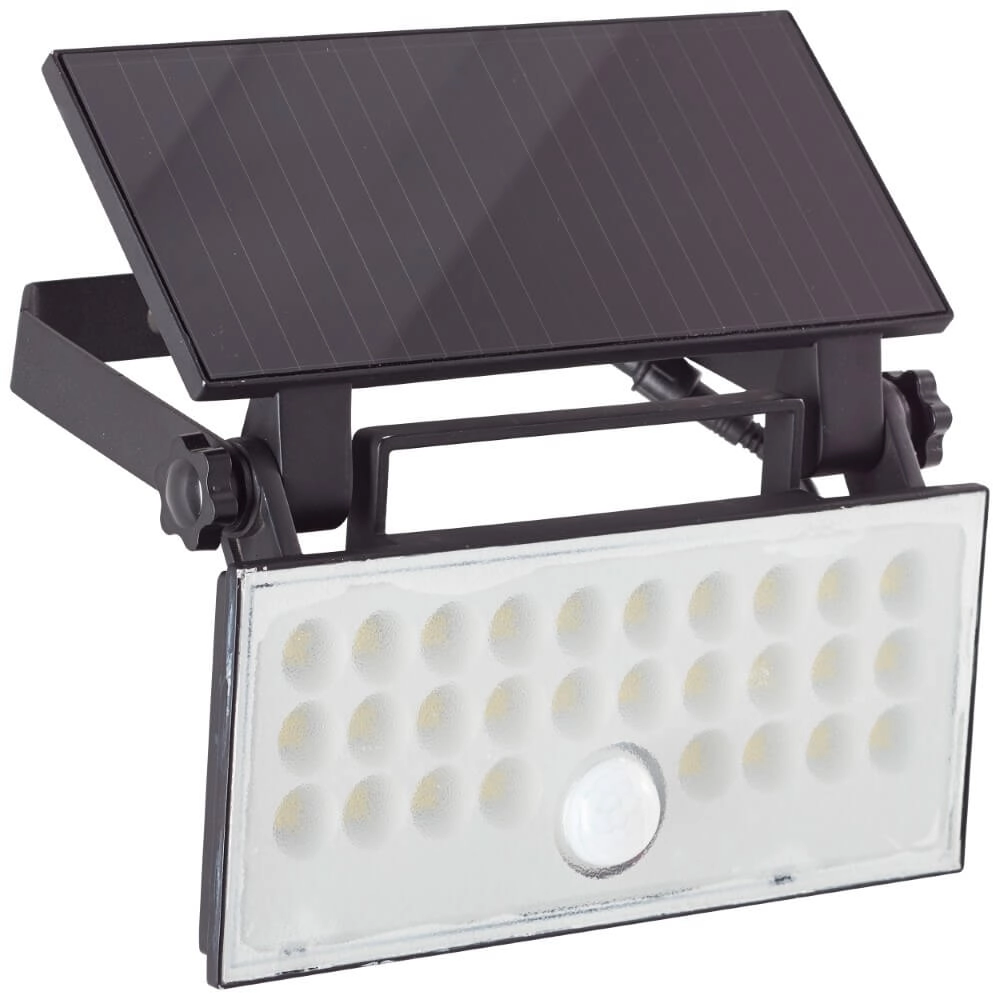 Zwarte muurlamp Luton solar Brilliant 4004353437793
