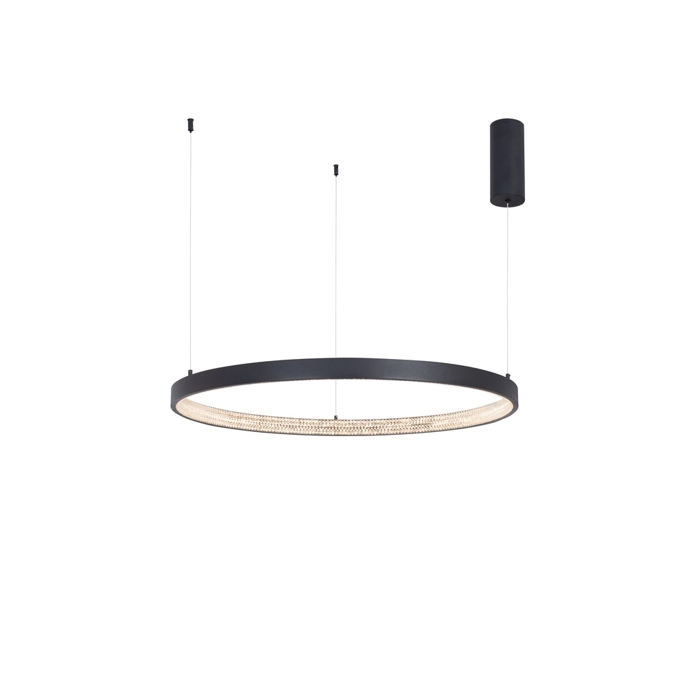 Hanglamp Preston zwart Ø 80cm Lyora 5212017429186
