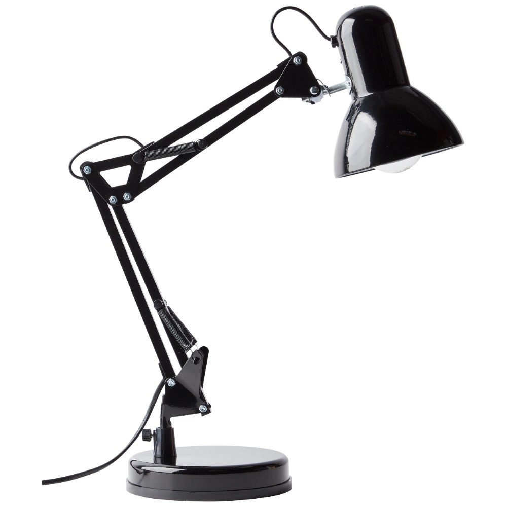 Glanzend zwarte bureaulamp Henry Brilliant 4004353102721