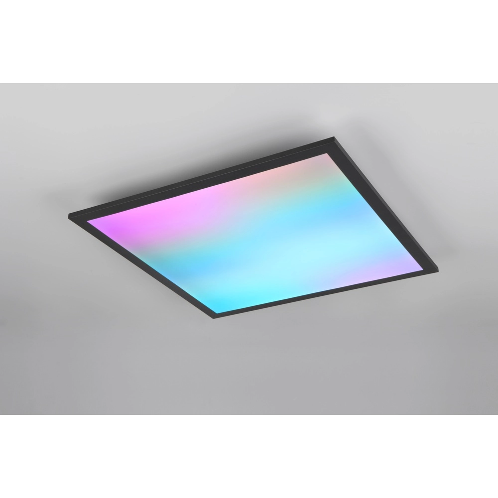 Plafonniere Beta vierkant 44,5cm zwart Trio 4017807600735