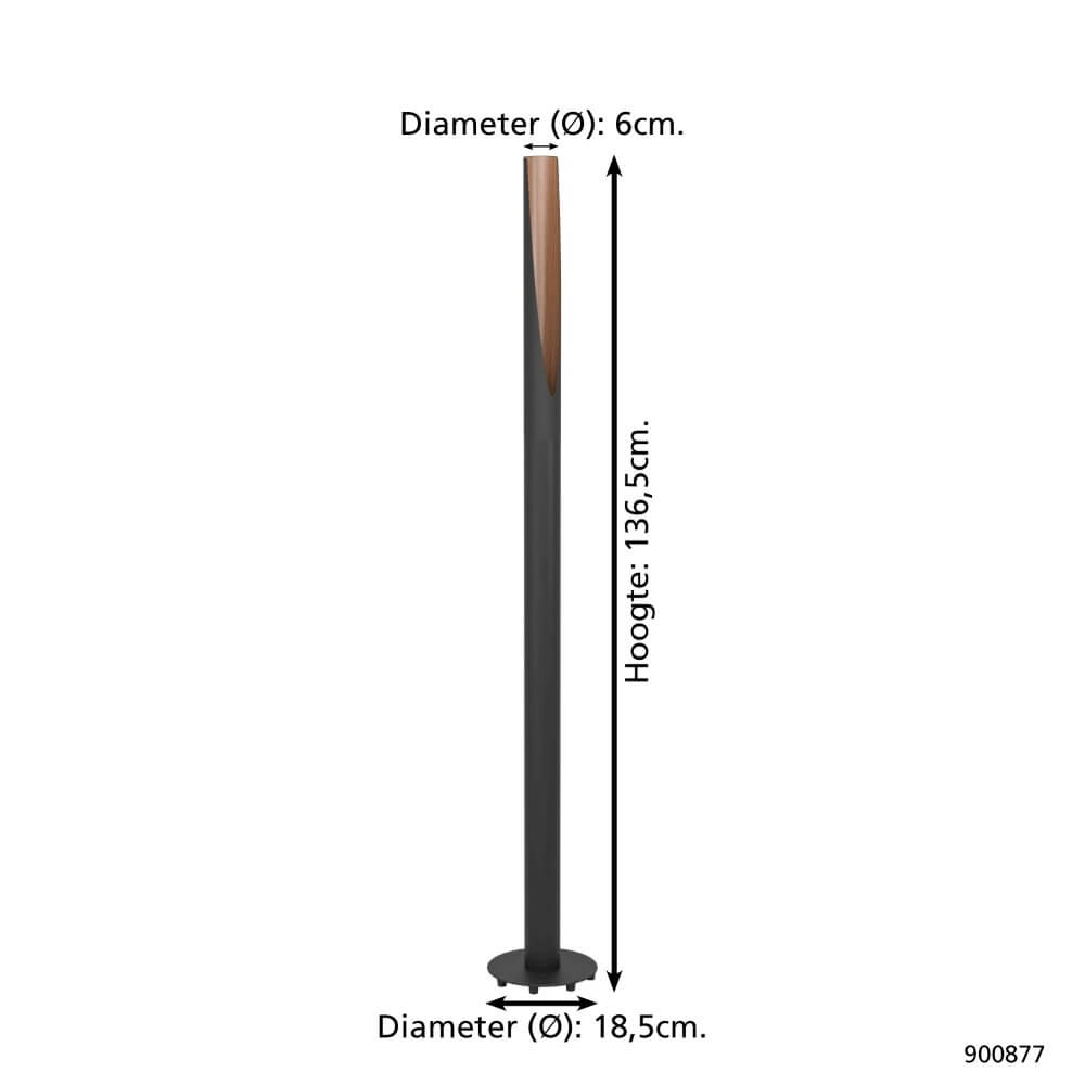 Cilinder vloerlamp Barbotto Eglo 9008606327997