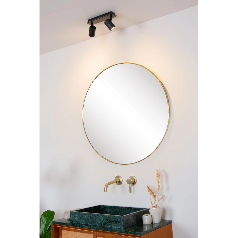 Plafondspot Lennert 2-lichts zwart Lucide 5411212262684