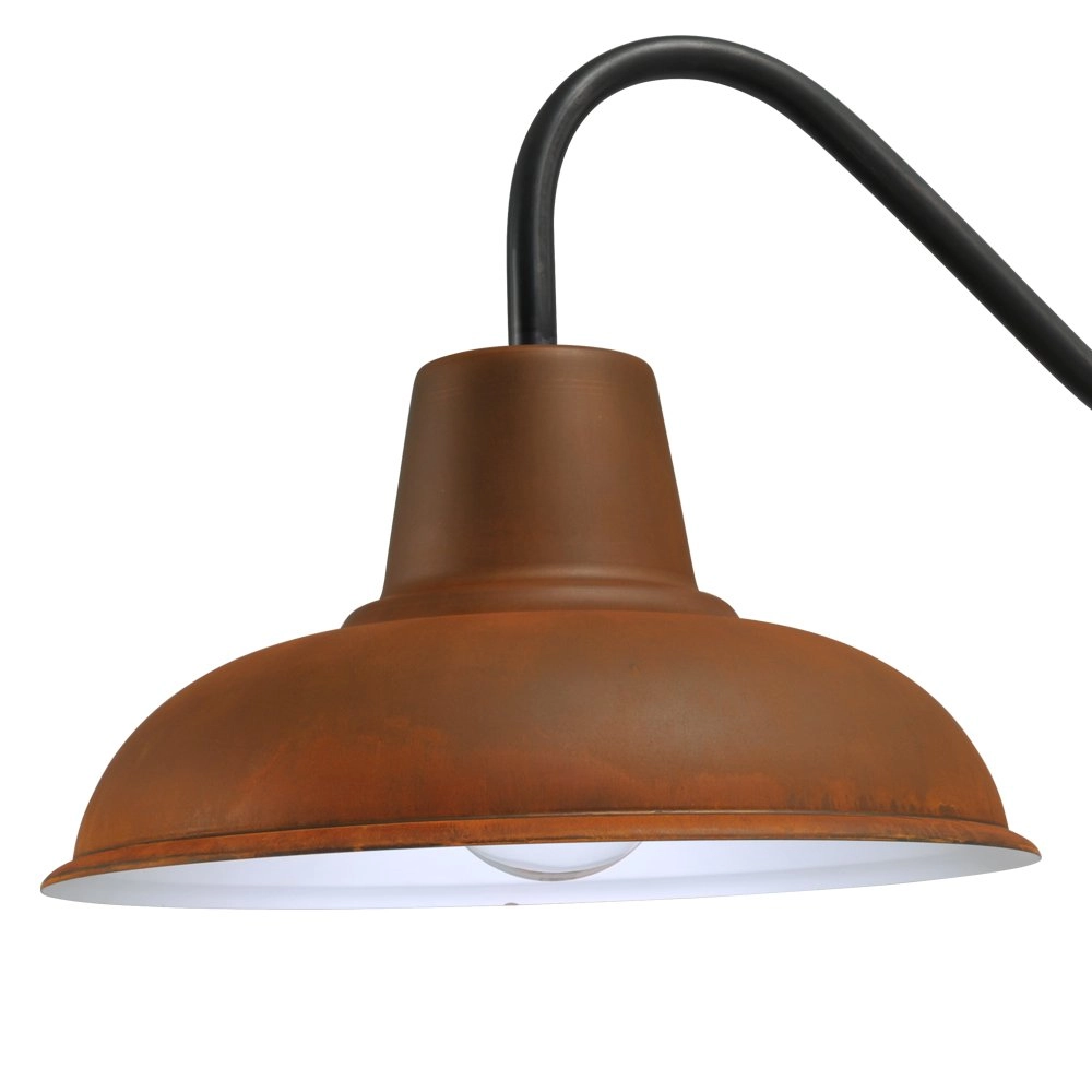 Roestbruine wandlamp Industria 73cm roestbruin met zwart Masterlight 8718121235851