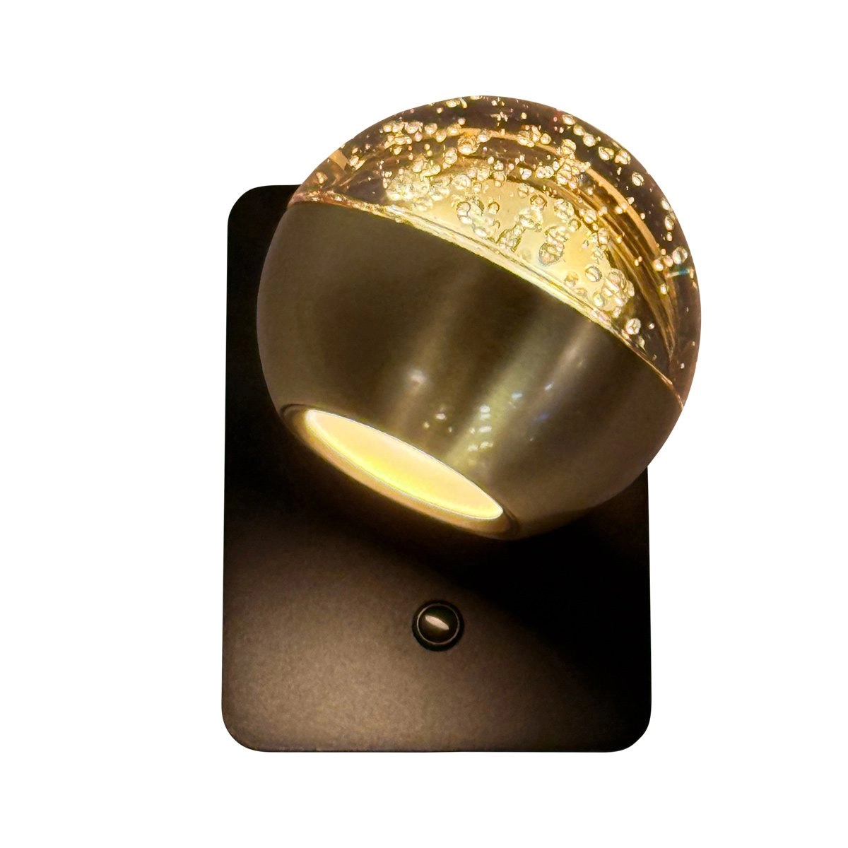 Led wandlamp Belluno messing met glas - dimbaar Steinhauer 8712746183931
