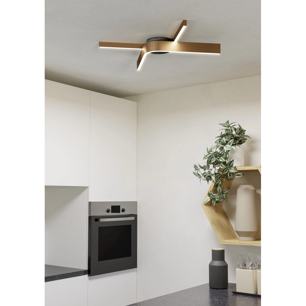 Design plafondlamp Folcino-Z koper brons Eglo 9008606360277