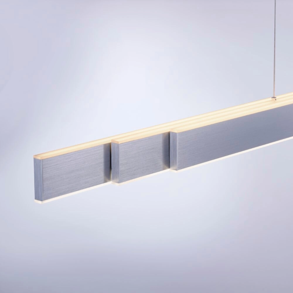 Strakke hanglamp Pure Lume aluminium Paul Neuhaus 4012248352212