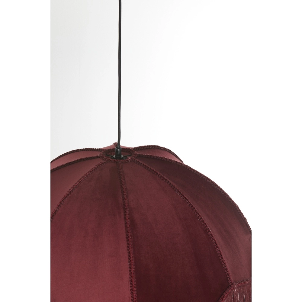 Hanglamp Malacia Ø 50cm - velvet bordeaux Light & Living 8717807759278