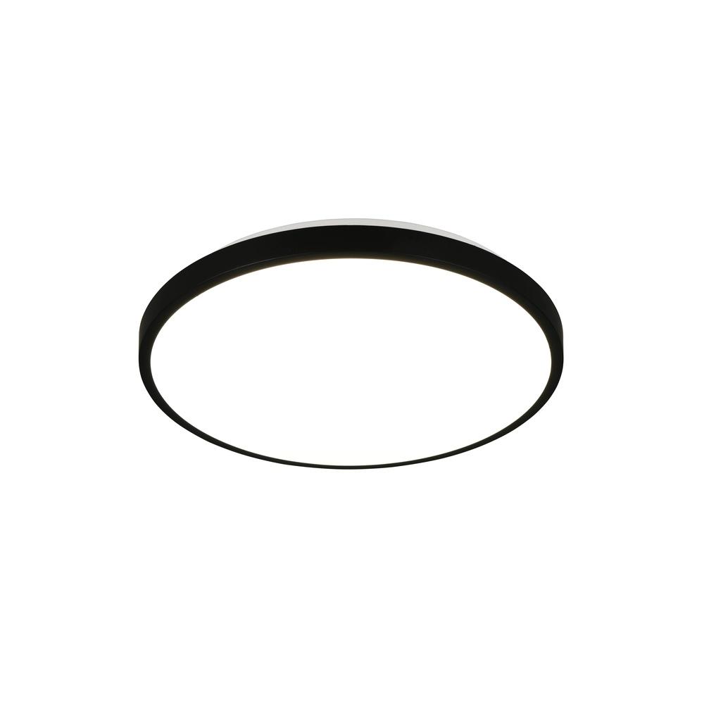 Plafonniere Anvi zwart Ø 38,5cm